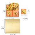3D sunflower pop-up greeting card with gold envelope and weight specifications 42g - 3D Greeting Card (S844) / Envelope Included