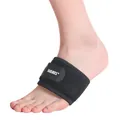 Professionelle schwarze Fußgewölbe-Bandage für Sport-Fußschutz und Schmerzlinderung - Einheitsgröße Verstellbar (Einzelstück) / Schwarz