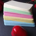 Pile multicolore de cartes vierges arrondies pour DIY et marque-pages aux tons pastel - Carte Multicolore (S312) / Lot de 100 / Multicolore