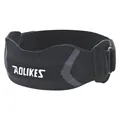 Adjustable black sports patella strap knee brace for running fitness and gym support - Ink Black