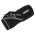 Professional breathable flyknit compression wrist support brace with adjustable strap - S (Fits Wrist 17-19cm) / Black and Gray