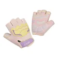 Guanti sportivi a mezze dita rosa per bambini con presa antiscivolo marca AOLIKES. - Taglia XS (Palmo 14-17cm) / Rosa