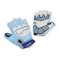 Guanti sportivi a mezze dita blu per bambini con palmo a nido d'ape antiscivolo imbottito - Taglia XS (Palmo 14-17cm) / Blu