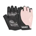 Rosa AOLIKES Halbfinger-Fitnesshandschuhe mit atmungsaktivem Mesh und Antirutsch-Handfläche - S / Kirschrosa