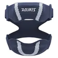 Genouillère rotulienne AOLIKES professionnelle à double sangle réglable en maille bleue - Taille unique / Indigo