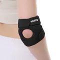 AOLIKES breathable compression sports elbow brace in black for athletic joint support - One Size / Black