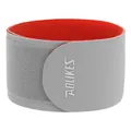 AOLIKES breathable grey and red compression patellar tendon strap for running and basketball - One Size / Gray