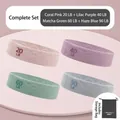 Set di 4 fasce di resistenza in tessuto per glutei con una borsa nera portaoggetti - Set 4 Colori (3618) / 4 Pezzi Con Borsa di Stoccaggio / Colorato