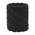 Poignet de sport AOLIKES en coton noir avec texture respirante et absorbante pour le fitness - 1 Pièce / Noir