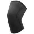Rodillera de compresión negra de neopreno de 7mm para halterofilia y fitness pro - Negro