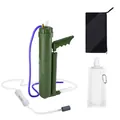 Pompe à eau portable extérieure avec système de filtration UF pour camping et randonnée - Ensemble Purificateur Complet / Vert Militaire