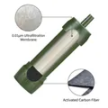Purificatore d'acqua portatile con membrana di ultrafiltrazione 0,01μm e carbone - Filtro di Ricambio / Nero