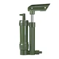 Mini filtro d'acqua portatile verde militare a pompa manuale per sopravvivenza all'aperto - Unità Principale del Depuratore / Verde militare