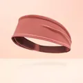 Bandeau de sport large en rouge cramoisi pour le fitness, l'aérobic, le yoga et la course - Cramoisi Clair
