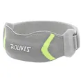 Grey sports patellar tendon strap with neon yellow accents for stable knee support - Luminous Yellow