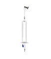 Vue détaillée d'un kit de filtre à eau extérieur portable avec raccord de tuyau et vanne - 254cm / Filtre de Robinet à Gravité à Bouche d'Aspiration