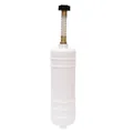 Professioneller RV und Marine Inline-Wasserfilter mit Schnellanschluss und Feder - Weiß