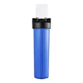 Boîtier de filtre à eau Jumbo bleu 20 pouces avec support de montage robuste pour maison - Style Mural / 20 Pouces