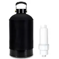 Réservoir de filtre à eau portable pour VR et yacht avec résine adoucissante et coton PP - Noir (Avec Pré-Filtre)