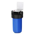 Boîtier de filtre à eau professionnel bleu 10 pouces pour VR avec support de montage blanc. - Style de Support Mural Bleu