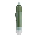 Cannuccia portatile per filtraggio acqua verde oliva per campeggio, trekking e survival - Verde militare / UF+Fibra di Carbone+KDF55