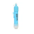 Cannuccia filtro acqua portatile azzurra per sopravvivenza, campeggio ed emergenze. - Celeste