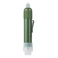 Tragbarer Filterwell-Wasserfilterhalm in Olivgrün mit KDF-Filtration für Camping-Outdoor - UF + Kohlefaser / Armeegrün