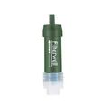 Paille de filtre à eau de survie portable vert armée pour le camping d'urgence - Fibre de Carbone avec Adaptateur / UF + Fibre de Carbone / Vert Militaire