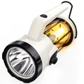 Tragbare wiederaufladbare LED-Campinglaterne und Handtaschenlampe für den Außenbereich via USB. - Weiß