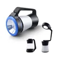 Multifunktionale 3-in-1 wiederaufladbare LED-Taschenlampe und augenschonende Tischlampe - L788R Lade-Stil / Blau