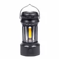 Portable outdoor camping lantern with integrated fan and high-brightness LED light. - Model JD-900BF (With Fan, Battery Operated) / 105x223mm / Black
