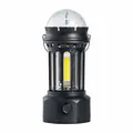 Portable LED camping lantern with clear disco ball projector dome and black base - 106*244mm / L900BR Rainbow Black Rechargeable