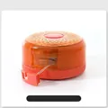 Draagbare 8m warmwitte LED-camping-lichtslinger met een compacte oranje intrekbare opbergdoos - Warm Licht / Oranje