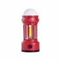 Red portable LED camping lantern featuring a retro design and a bright COB light source - 101.6*211mm / L900B Ambient Red Battery