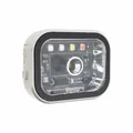Compact rechargeable LED work light with magnetic base and multiple lighting modes - White
