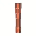 High-power portable LED flashlight in metallic orange aluminum for outdoor emergencies - F881-P70 / With 1*18650 Battery / Orange