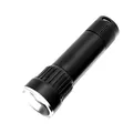 Portable high-brightness black aluminum alloy LED flashlight for emergency outdoor use - F891 Style / Standard Pack / Black