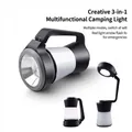 3-in-1 rechargeable camping lantern and LED flashlight with adjustable desk lamp mode - Battery Model (L788) / Gray