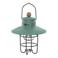Retro green rechargeable LED camping lantern for outdoor atmosphere with metal guard - L796B Large / 193*230mm / Lime Green