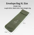 XL size tent stake storage bag showing dimensions of 42cm length and 13cm width - L (For Stakes 300-400mm) / Army Green
