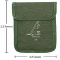 Small green storage pouch for tent pegs and camping accessories - S (For Stakes ≤200mm) / Army Green