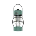 Groene retro draagbare oplaadbare LED-kampeerlantaarn met een metalen kooi-ontwerp - L798 Standaard Stijl / Limegroen