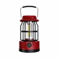 Red solar powered outdoor camping lantern with high brightness and long battery life - Model L901BR (Solar + Type-C) / 100x164.5mm / Red