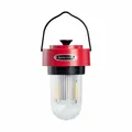 Portable red and black retro LED camping lantern with dimmable light and hanging handle - Rechargeable (150*88mm) / Red