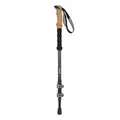 Bastone da trekking professionale in lega di alluminio con impugnatura in sughero - Impugnatura Diritta (DEPART) / 63-130CM / Nero