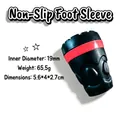 Punta de goma para bastones de senderismo negro y rojo con diámetro interior de 19 mm - Estilo Escudo Antideslizante / 19mm / Rojo claro