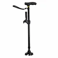 Bastone da passeggio regolabile con doppie maniglie ergonomiche e base quadripode antiscivolo - Base Piccola a Quattro Gambe