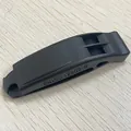 Sifflet de survie professionnel en plastique noir certifié norme EN ISO 12402-8 - Sans Cordon / Noir
