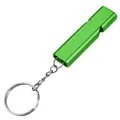 Hoogwaardige groene aluminium survival fluitje met handige sleutelhanger voor outdoor - Groen