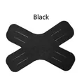 X-shaped kinesiology tape for muscle support in black color for fitness and sports - Black